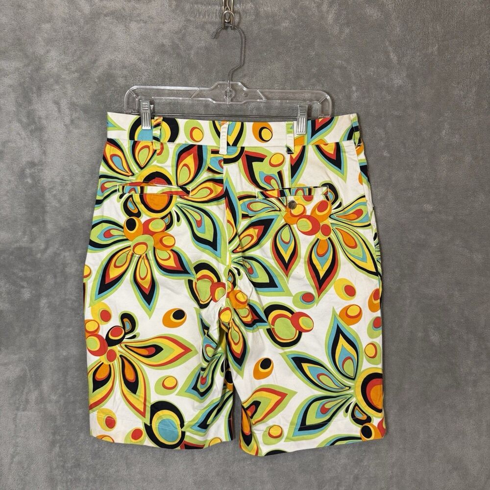Loudmouth Golf Shorts Mens Size 34 Multicolor Psychedelic Print - Picture 2 of 7